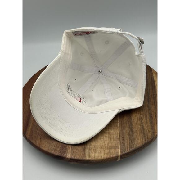 7UP Hat Cap Strap Back White Embroidered Soda Promo Advertising Mens Falcon - Picture 6 of 7